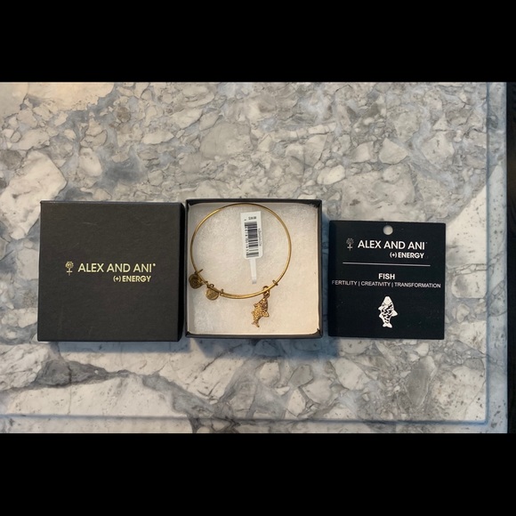 Alex and Ani Jewelry - Alex and Ani Fish Gold bracelet